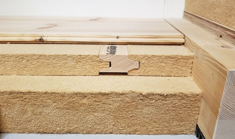 床用の木繊維断熱材ECOボード